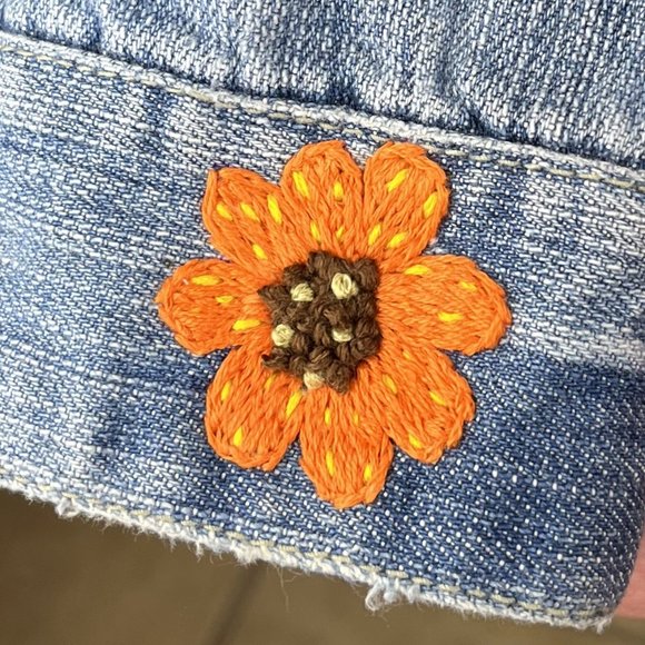 Custom Embroidery American Eagle Denim Jacket - Picture 5 of 6